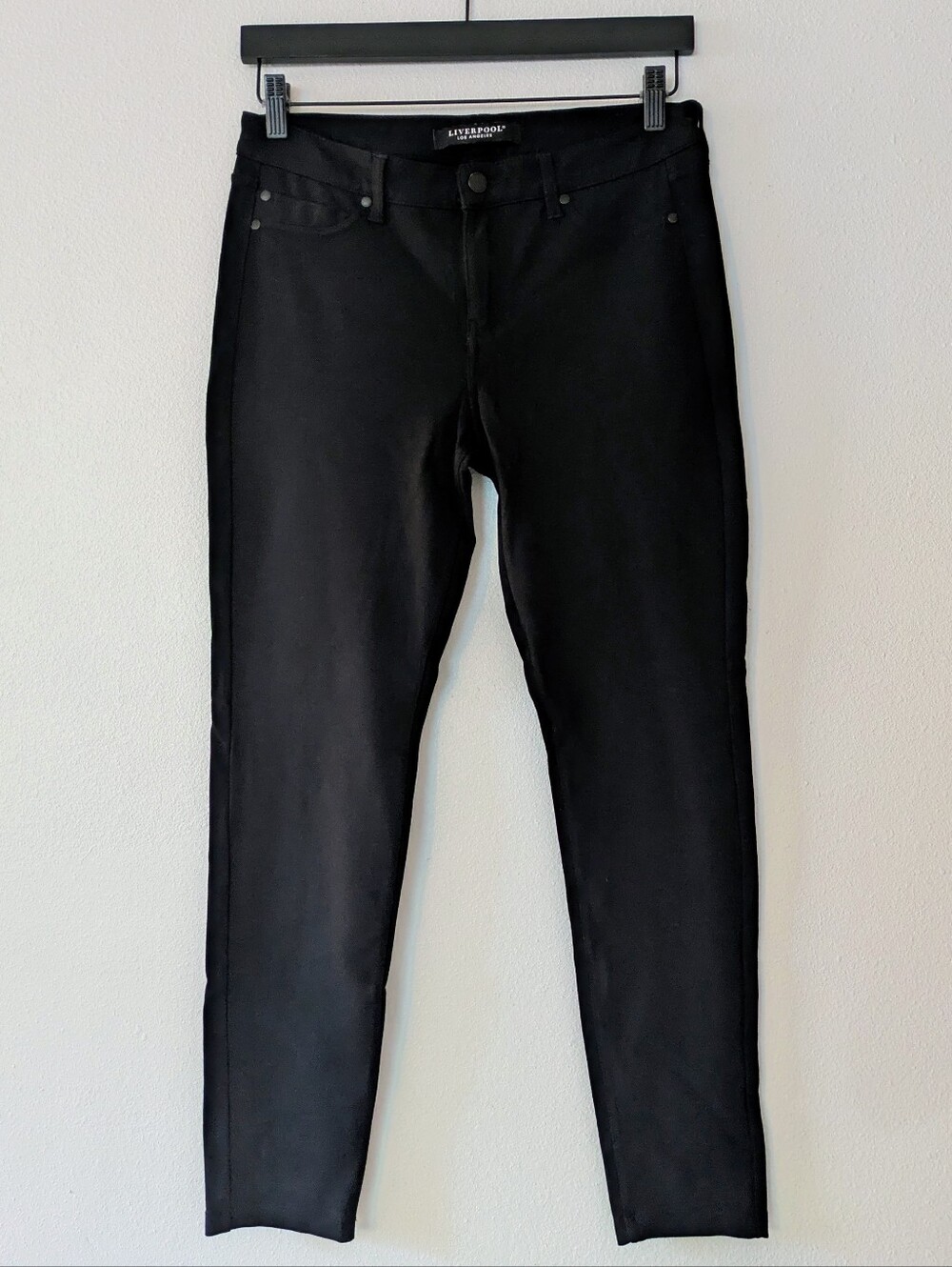 Liverpool Madonna Skinny Pant Black Women’s High Waisted Soft Stretchy 6/28